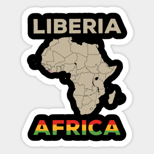 Liberia-Africa Sticker